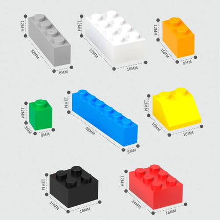 125/250g Building Blocks Bulk Set City Classic Bricks Colorful Assembly DIY Creative Holiday Gifts Educational Interactive Toys