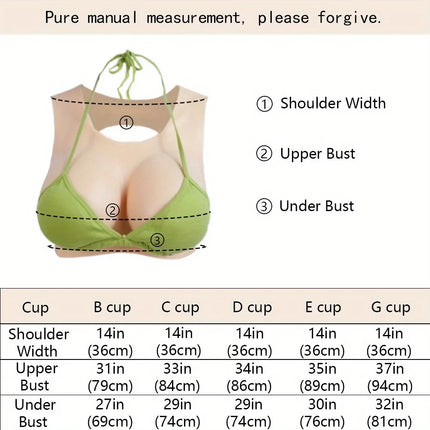 Dokierr Summer Wear Hollow Back  Fake Chest Breast Plate Silicone Breast Forms FoFalse Chest Fake Silicone Boobs For Transgender