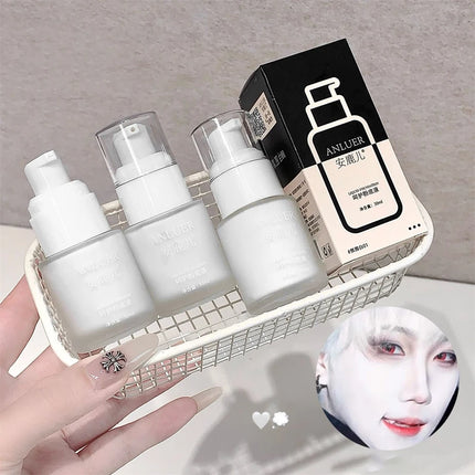 White Liquid Foundation Blending Pure Silky Creamy Matte Long-Wearing Transfer-Resistant for Stage Cosplay Halloween Makeup 30ml