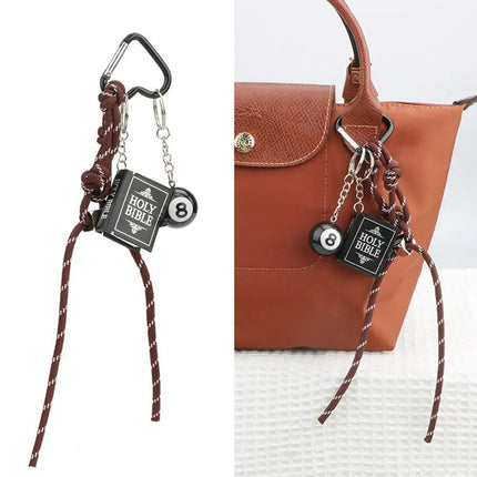 HOT Original Designed Nylon Woven Rope Keychain With Baseball Decor Sporty Style Bag Pendant DIY Trendy Fashion Pendant Gifts