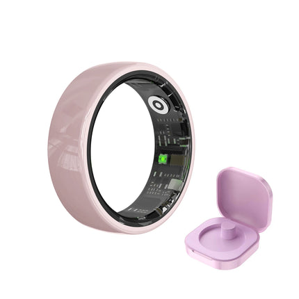 Smart Ring Couple Space Interaction Health and Sleep Monitor Multi Sport Mode Gesture Control 5ATM Waterproof with Charging Case