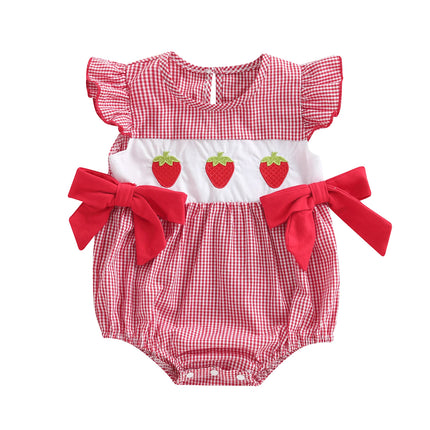 Baby Toddler Girl Bowknot Romper Doll Collar Sleeveless Bodysuit Cute Summer Infant Clothes 2026 New