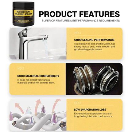 50/100g Waterproof Silicone Lubricant Grease Car Rubber Seal O-Rings Conditioner Repair Maintenance Lithium Grease Tools