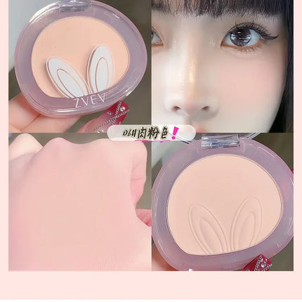 Long ears Monochrome blush white matte cosmetics vitality girl nude makeup natural smudge monochrome blush plate