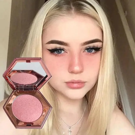 Highlighter Powder Pearlescent Baked Brightening Powder Cheek Tint Contour Palette Face Shadow Shimmer Daily Natural Cosmetics