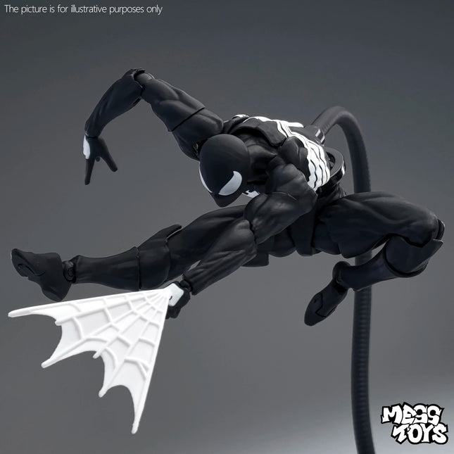 New MessToys Spiderman Figure CT Toys Black Red Spider Man Figurine Mess Toys Action Figure Custom Model Gift Kid Customized Toy