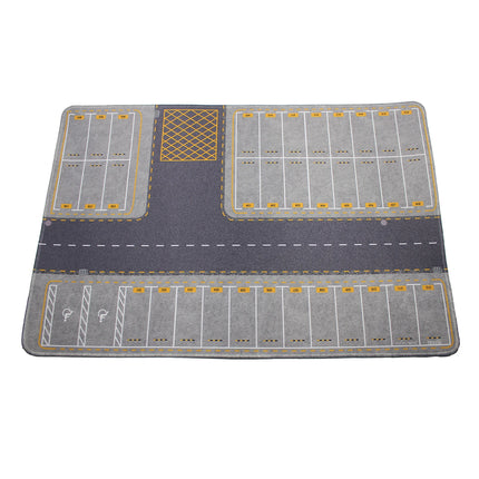 1:64 Scale Parking Road Garage Football Field Toy Mat Mouse Pad For Diecast Car Model Dolls Scene Display