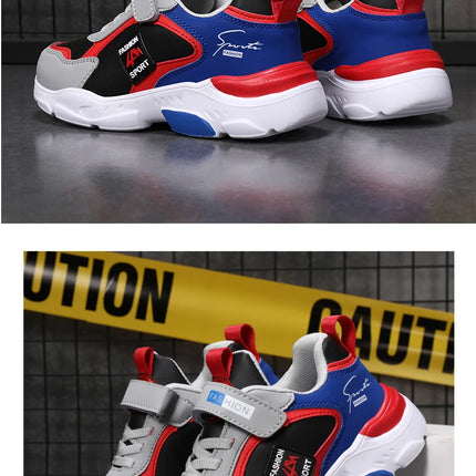 New Children's Leather Casual Shoes For Boy Girls Sneakers Breathable Kids School Walking Non-slip Sport Running Shoes Outdoor