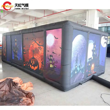 Fast Shipping 6x3m Custom Made Giant Inflatable Maze labyrinth Arena Halloween Haunt House Sport Game with Blower for Sale