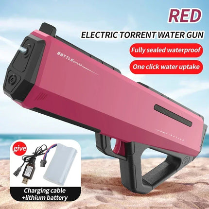 Automatically Water Gun High Pressure Electric Water Gun Toys for Kids Summer Outdoor Pool Fight Games Children Water Toys Gift