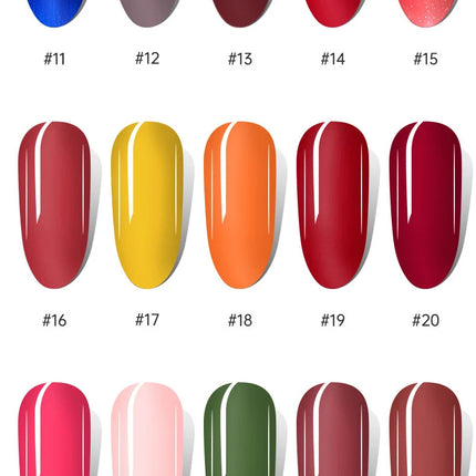 40 Colors Nail Polish Quick Dry No-bake Lasting Water-based Tearable Manicure Not Easy To Fade Semi-permanent Varnish Nail Art