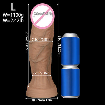 Super Realistic Huge Giant Dildo Long Big Thick Soft Silicone Cup Anal Dildo BLG DICK Penis Adult Sex Toys for Women Men Gay