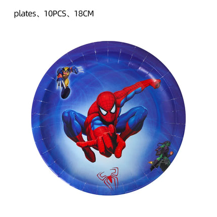 Spiderman Birthday Decor Superhero Theme Spider Birthday Party Decorations Paper Napkins Background Balloons Kids Party Supplies