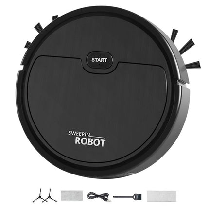 USB Rechargeable Robot Vacuum Ultra-Thin Cordless Robot Vacuum Smart Navigation Low Noise Ideal for Pet Hair Hard Floor Carpet
