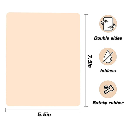 30/10/5/1PCS Silicone Tattoo Practice Skin Double Fake Tattoo Skin  Permanent Makeup Tattoo Beginner Practice Synthetic Leather
