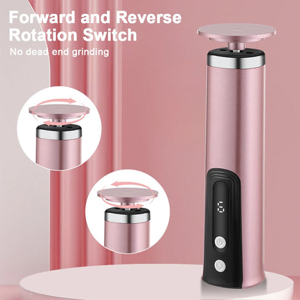 Wireless Electric Foot Callus Remover Rechargeable Pedicure Tool Heels Dead Skin Cuticle Removal With Replacement Sandpape