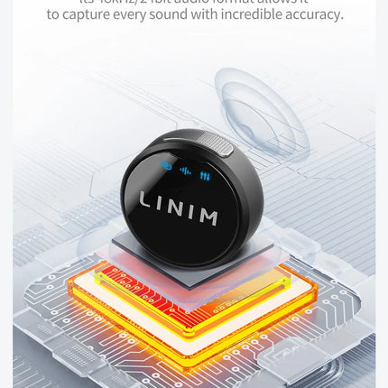 LINIM M8 Wireless Lavalier Microphone Noise Cancellation 23H Battery for iPhone Camera Type-C for Vlog Interview Live Streaming