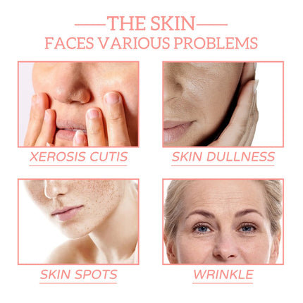 Jaysuing Hyaluronic Acid Face Serum 5 In 1 Moisturizing Whiten-ing Anti Wrink-le Agin-g Vitamin C Shrink Pores Serum Skin Care