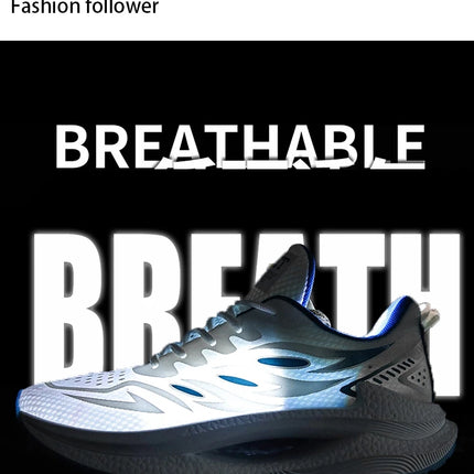Men's Breathable Sports Shoes Spring New Mesh Casual Fashion Versatile Trendy Men's Shoes Summer Running Shoes Suitable for Outdoor Sports