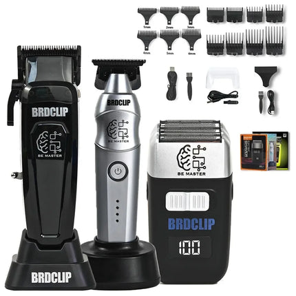 BRD 106 617 609 Professional Electric Hair Clipper Hair Trimmer DLC Blade with Base 7500RPM 7000RPM 7000RPM Barber Set BRDCLIP