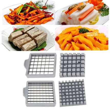 Silver 64 Hole 36 Hole Potato Slicer High Quality PP French Fries Slicer Blade Vegetable Shredder Meat Chopper Blade