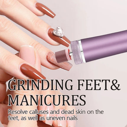 Electric Foot File - Callus Remover for Feet,Adjustable Speed Foot File with 60 Pcs Sandpaper Discs Professional Pedicure Tool