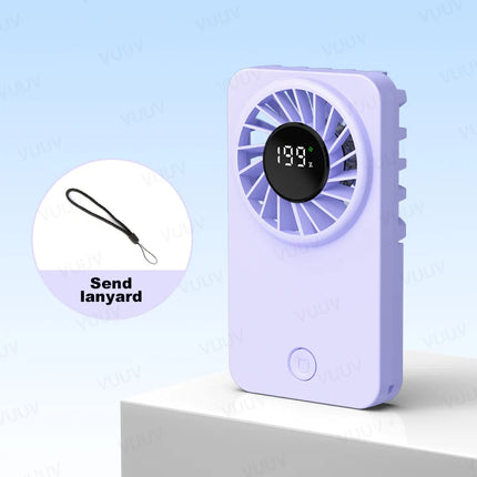 VUUV Small Fan Refrigeration Air Conditioner Portable Silent High-speed High Wind Power USB Charging Fan Handheld