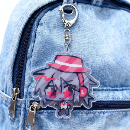 Popular Game Cartoon Chibi Keychain Accessories Bag Charms Keyrings Jewelry Fans Freinds Game Lovers Gifts