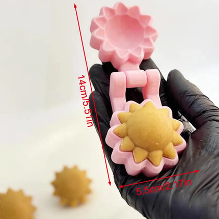 1Pcs 3D Sun Star Bear Cake  Mold 3D Printed Cake Cutter And Pusher Non-stick Doughnut Muffin Cups Cake Baking Tools