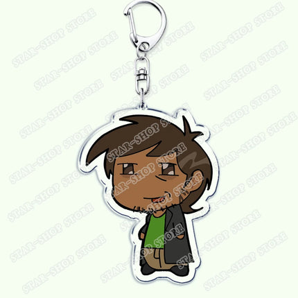 Cartoon Anime Eddsworld Tord Keychain Accessories Bag Comic Ringo Edds Meme Keyrings Jewelry Fans Friends Birthdays Gifts