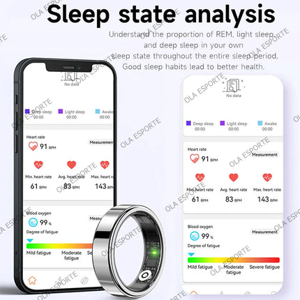 New Smart Ring 2026 Premium Smart Ring Remote Control Multiple Heart Rate Sports Modes Sleep Health Fitness Ring For Android IOS