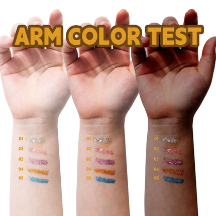 5colors Shining Diamond Mascara Waterproof Glitter 3D Volume Eyelashes Quick Dry Sequins Lashes Festival Party Makeup 5ml