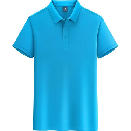 Summer 100% cotton overalls polo shirt custom company logo embroidered lapel short-sleeve T-shirt printing