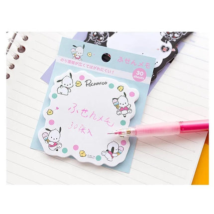 Kitty Keroppi Melody Kuromi Memo Pad Sanrio Pochacco Sticky Notes Stationery Label Notepad Planner Sticker Post School Supplies