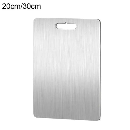 Cutting Boards for Kitchen Stainless Board 304 Steel Thickened Double Sided Food Grade Portable Fruit Meat Chopping