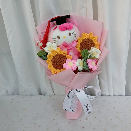 Graduation Gift Kuromi Hello Kitty Bouquet My Melody Cinnamoroll With Sunflower Christmas Valentine's Day Birthday Gift