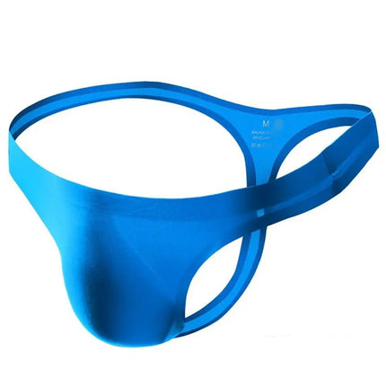 Ultra-thin Seamless Men G Strings Solid Color Thongs Male Pouch Ice Silk Underwear Breathable Low Rise Briefs Panties Underpants