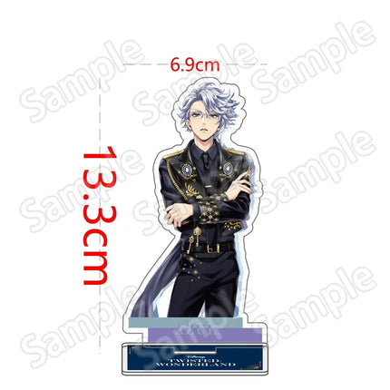 Anime Twisted Wonderland Acrylic Stand Keychain 10-15cm Game Malleus Riddle Azul Idia Vil Leona Desk Decor Collectible Fans Gift