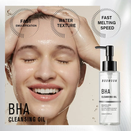 BOOMOON 120ml Salicylic Acid Makeup Remover Oil Blackhead & Make Up Cleanser Gentle Deep Cleansing without Irritation