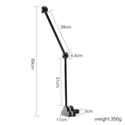 Baby Wooden Bed Bell  Bracket Mobile Hanging Rattles Toys Newborn Music Box Holder Bracket Infant Crib Toy Arm Bracket Baby Gift