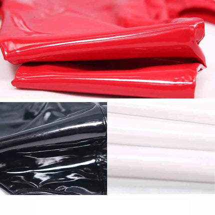 Zipper Open Crotch Full Body Leather Sexy Hot Lingerie Porno Underwear Women Adults Sex Suit Bodysuits For Sexual Activity 18+