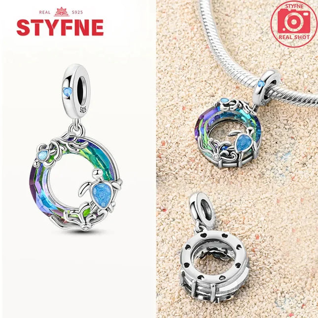Real Silver S925 Beads Forever Friend Love Star Charms Fit Original Bracelet DIY Bead for Women Jewelry Fine Gift Original