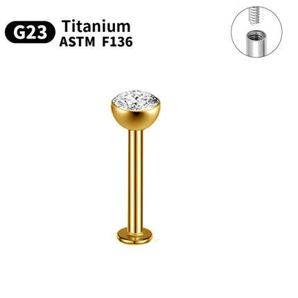 1/5/10pcs G23 Titanium Piercings Labret Stud Lip Nose piercing kit Eyebrow C rod Body Jewelry ASTM-F136 Cartilage Earring