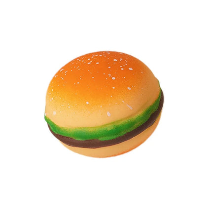 Realistic Hamburger Squishy Toy Soft Elastic Burger Model Freely Squeeze Stretch Portable Stress Relief Artifact For Daily Relax