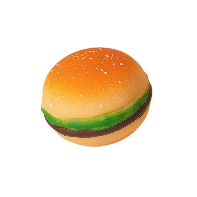 Realistic Hamburger Squishy Toy Soft Elastic Burger Model Freely Squeeze Stretch Portable Stress Relief Artifact For Daily Relax
