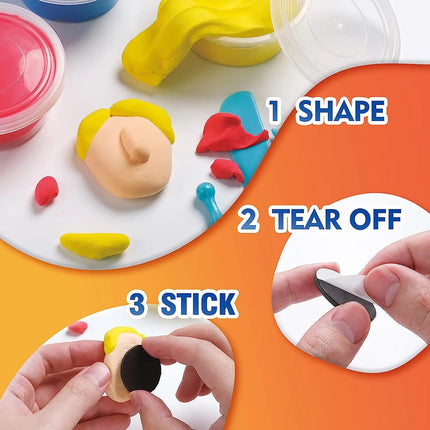 Kids DIY Manual Fridge Plasticine Clay 18 Colors Ultra Light Air Dry Modeling Clay Non Toxic Safe Toy Set for Children Art Craft