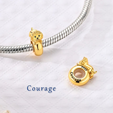 New Original 925 Silver Sterling Charms Beads Pendant Cat Dog Lion Tiger Girl Boy Charms Fit Bracelet Woman Fashion Jewelry Gift