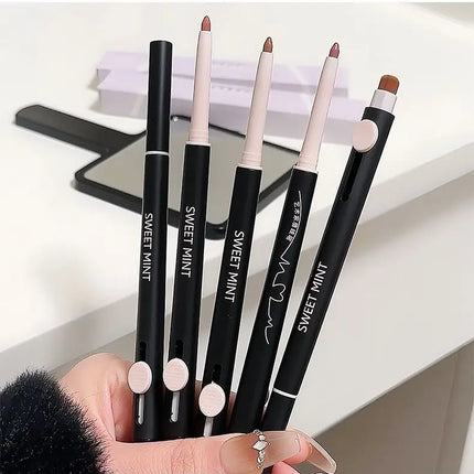 SWEET MINT Artist Lipliner Outline Lip Shape Lasting Color Pen With Brush Novice Lipstick Matte