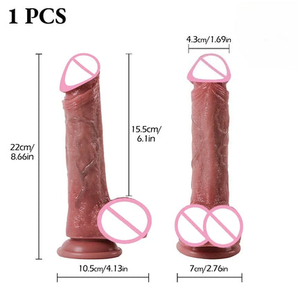 Soft Realistic Thick Huge Dildo Gay Adults Sex Toy for Women Suction Cup Big Dick Anal Plug Vaginal Masturbators Silicone Penis
