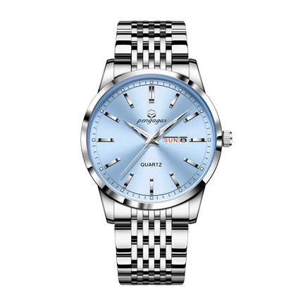 2025 New Top Brand Luxury Men's Wristwatch Waterproof Luminous Date Men's Watches Stainless Steel Quartz 43mm Men's Watch Male Watch